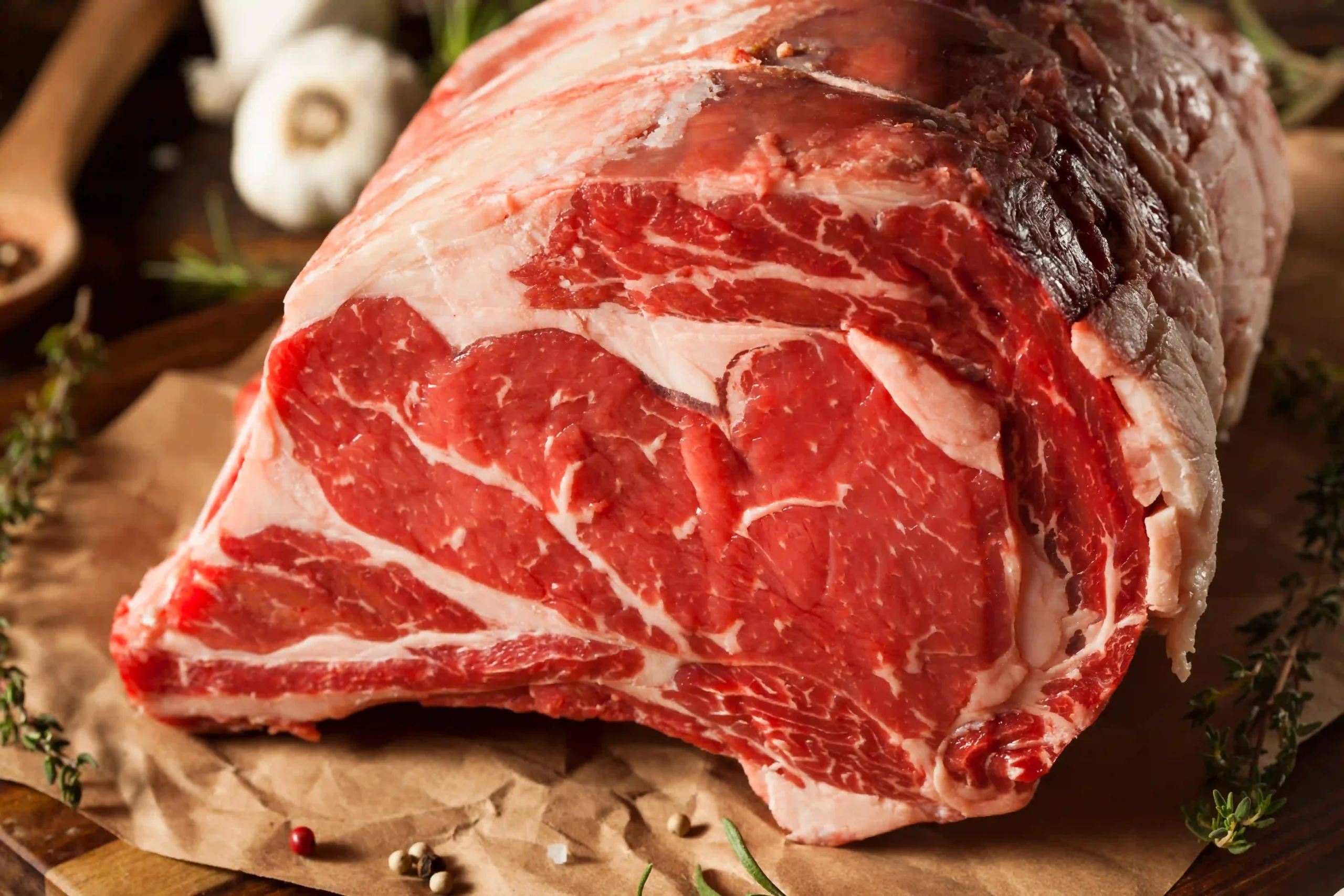 raw meat on a chopping board